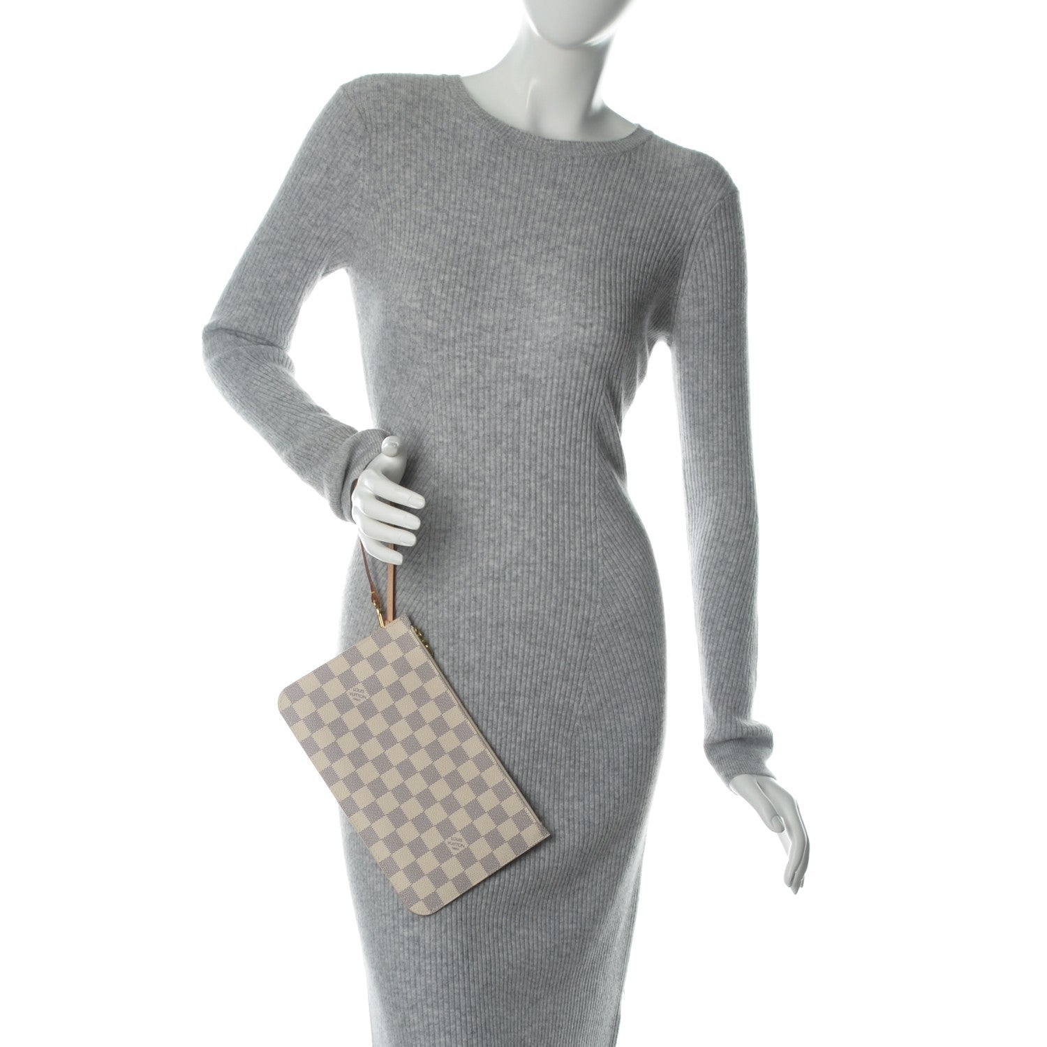 Louis Vuitton Damier Azur Neverfull MM GM Pochette 2 of 7