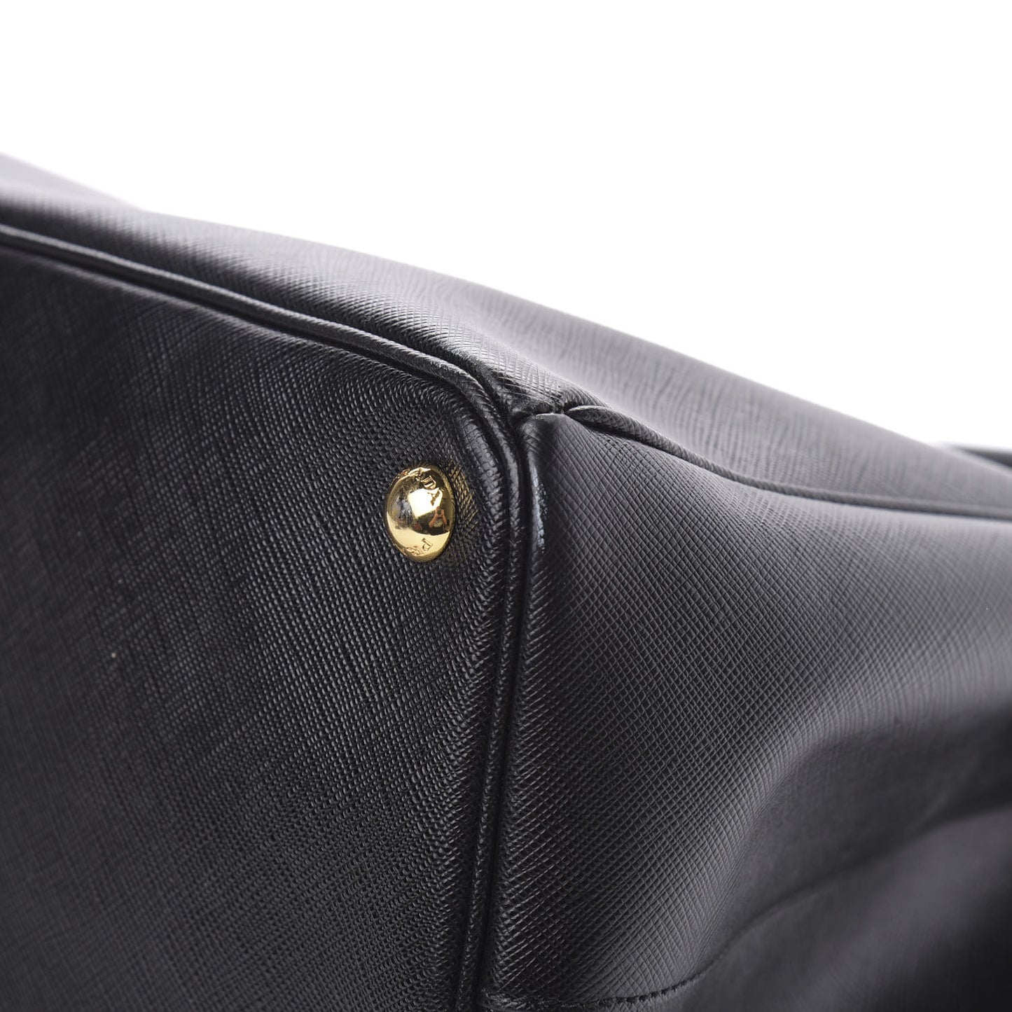 Saffiano Lux Extra Large Galleria Double Zip Tote Black