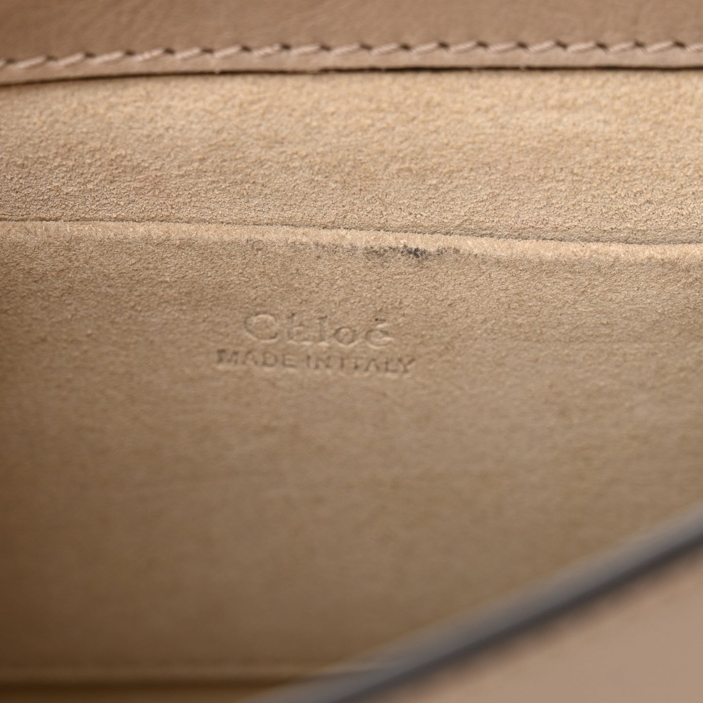 Calfskin Suede Small Nile Bracelet Bag Motty Grey