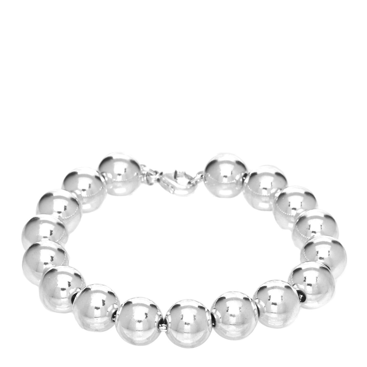 Tiffany Sterling Silver 10mm HardWear Ball Bracelet 1 of 4