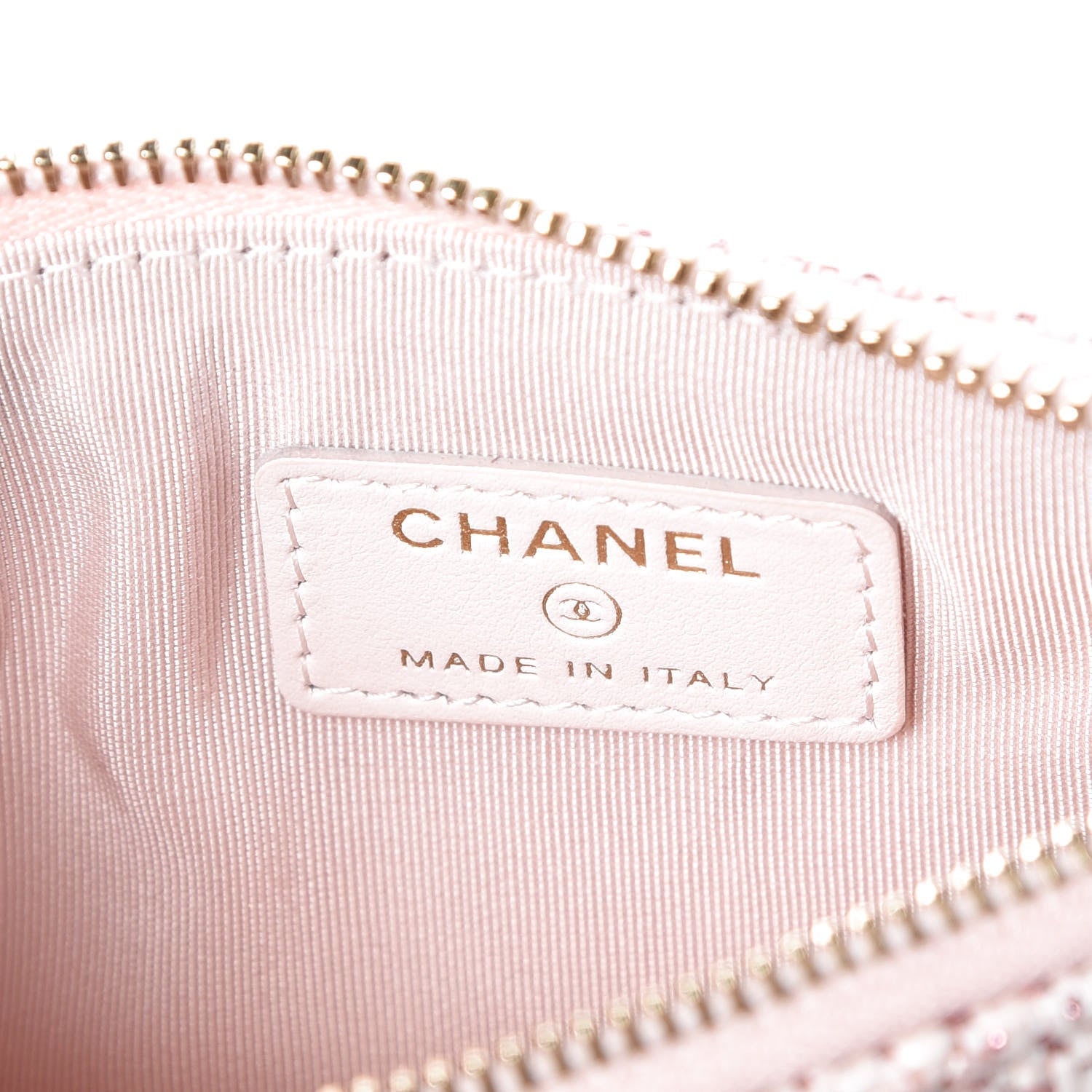Chanel Woven Straw Raffia Deauville Cosmetic Pouch Pink 7 of 10