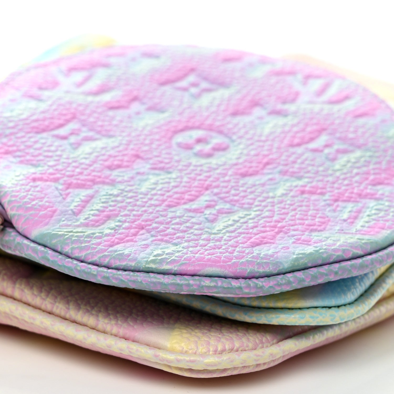 Louis Vuitton Empreinte Monogram Summer Stardust Trio Pouch Pink Water Green Lilas 11 of 11