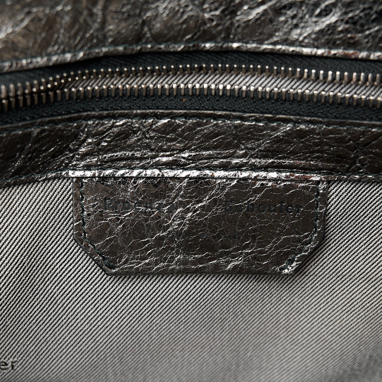 Proenza Schouler Metallic Lambskin Tiny PS1 Satchel Silver 6 of 11