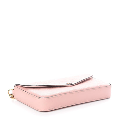 Louis Vuitton Empreinte Pochette Felicie Chain Wallet Rose Poudre 4 of 10
