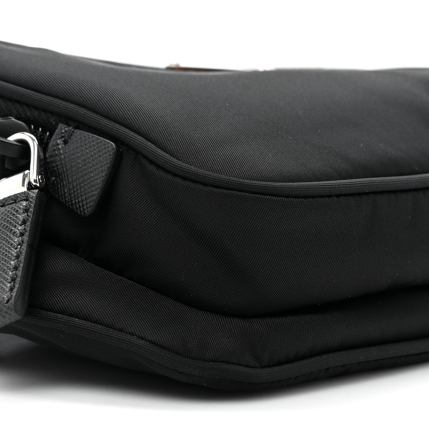 Re-Nylon Saffiano Belt Bag Black