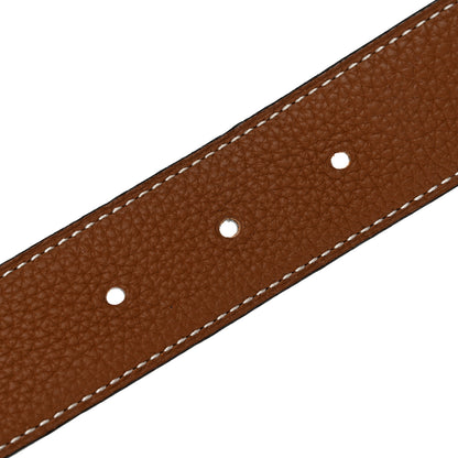 Hermes 135 Togo 32mm H Belt 75/30 Black Gold 6 of 8