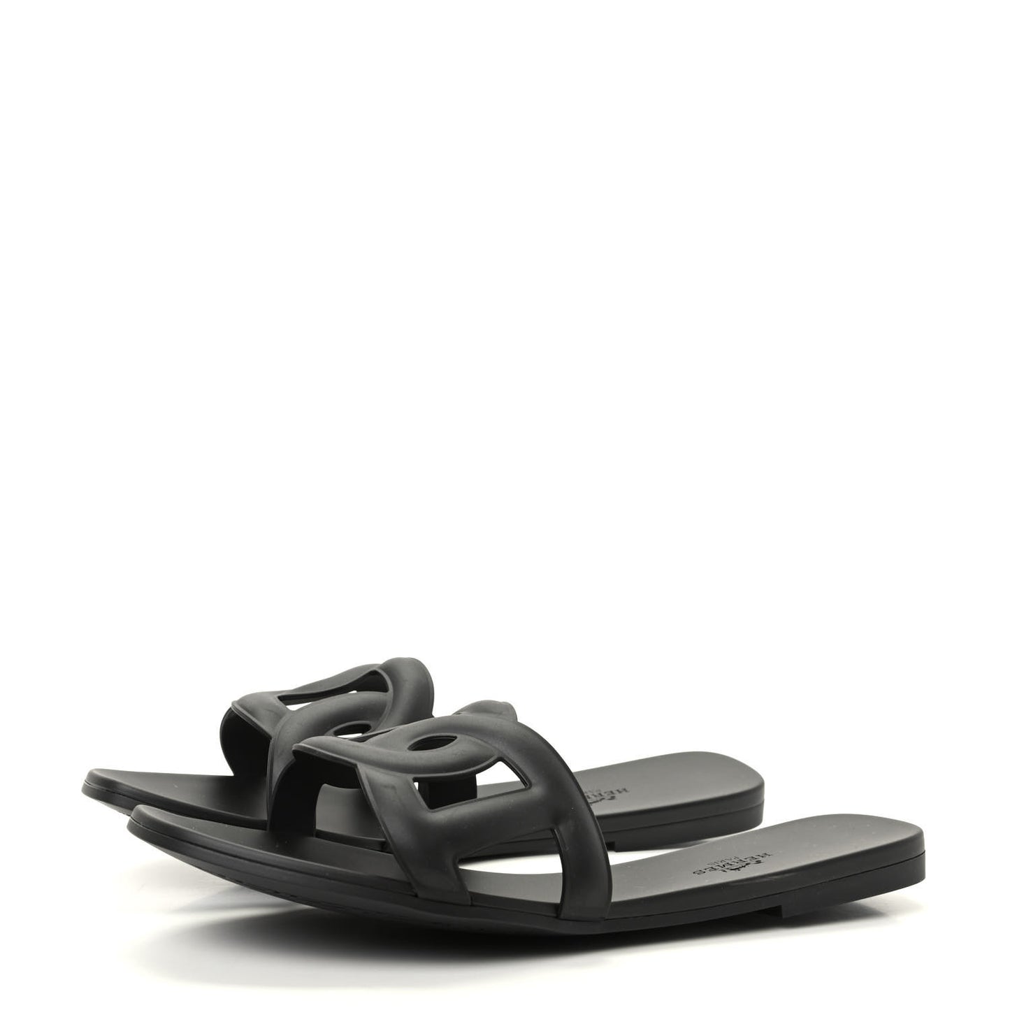 Rubber Aloha Sandals 41 Black