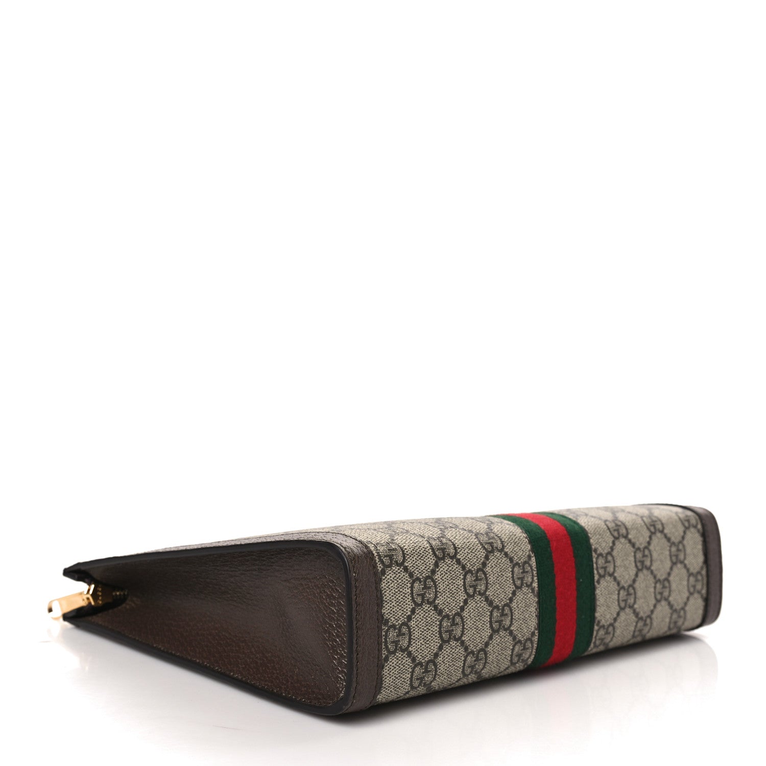 Gucci GG Supreme Monogram Web Ophidia Pouch Brown 4 of 6