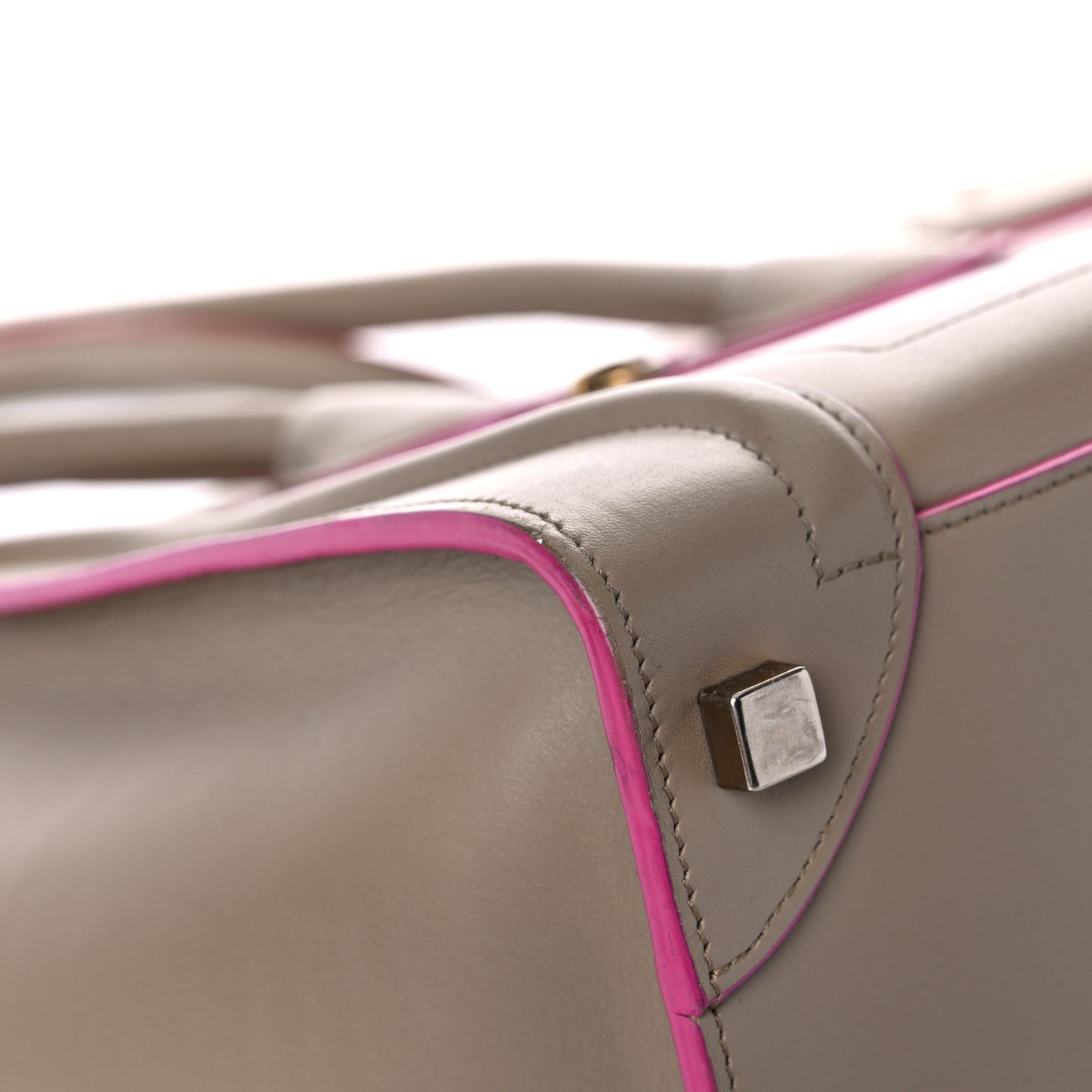 Palmelato Calfskin Micro Luggage Beige