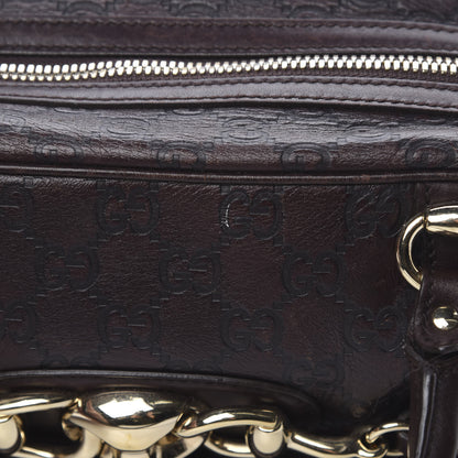 Gucci Guccissima Medium Wave Boston Dark Brown 16 of 17