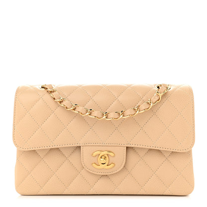 Chanel Caviar Quilted Small Double Flap Beige 1 of 11