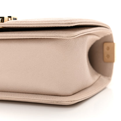 Chanel Caviar Quilted Small Boy Flap Light Beige 10 of 10