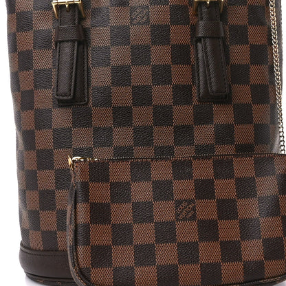 Louis Vuitton Damier Ebene Marais Bucket 23 12 of 14