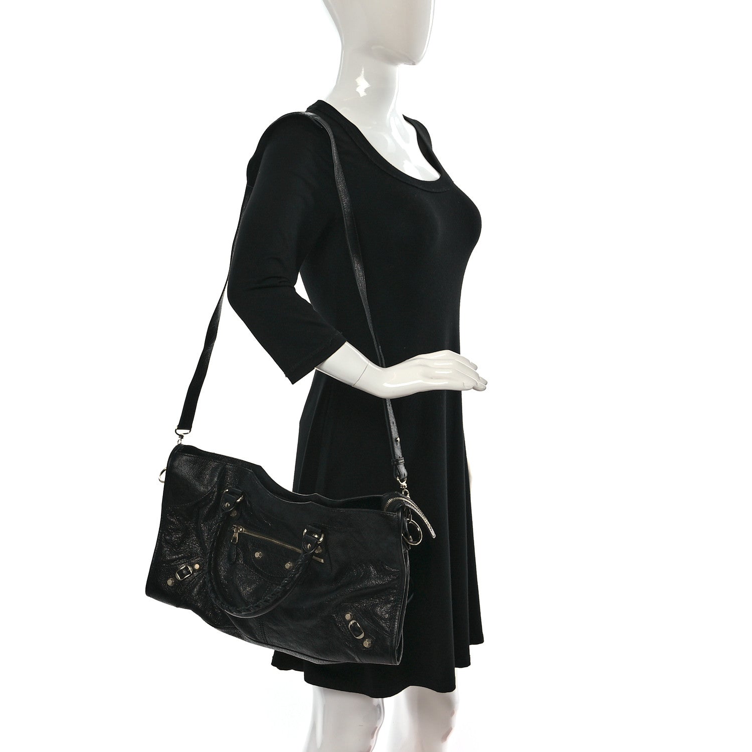 Balenciaga Agneau Giant Gold 12 Hardware Part Time Black 2 of 9