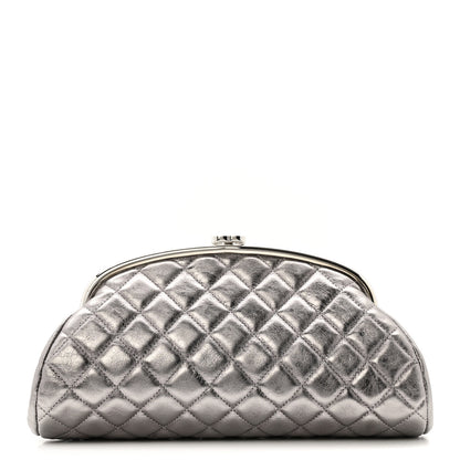 Chanel Metallic Aged Calfskin Quilted Timeless Clutch Silver 1 of 10