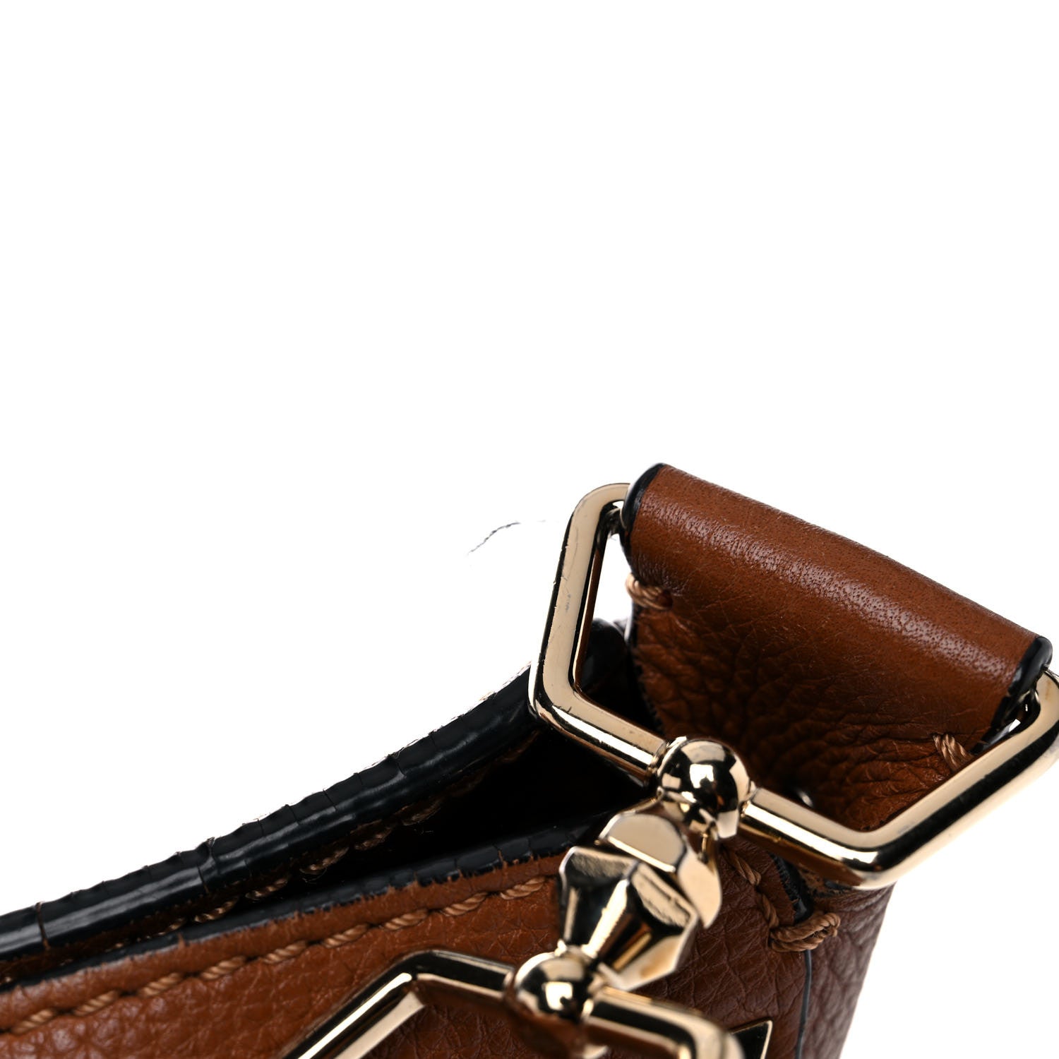 Valentino Garavani Pebbled Calfskin Large Rockstud Flip-Lock Messenger Bag Light Cuir 20 of 28