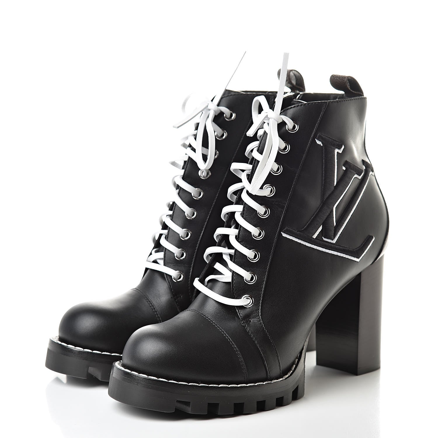 Louis Vuitton Calfskin Star Trail Ankle Boots 41 Black 3 of 8