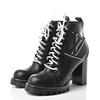Louis Vuitton Calfskin Star Trail Ankle Boots 41 Black 3 of 8