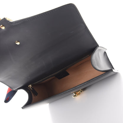 Gucci Calfskin Small Sylvie Shoulder Bag Black 6 of 12