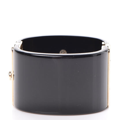 Chanel Resin Pearl CC Cuff Black 3 of 6