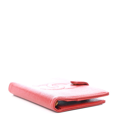 Chanel Caviar CC Mini Ring Agenda Planner Red 3 of 4