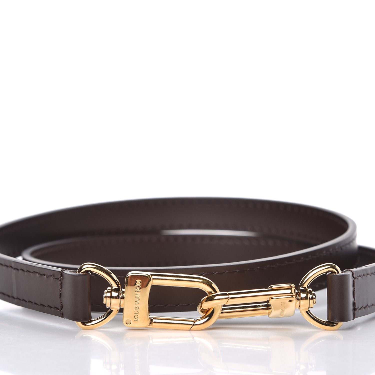 Louis Vuitton Calfskin 16mm Shoulder Strap Brown 2 of 2