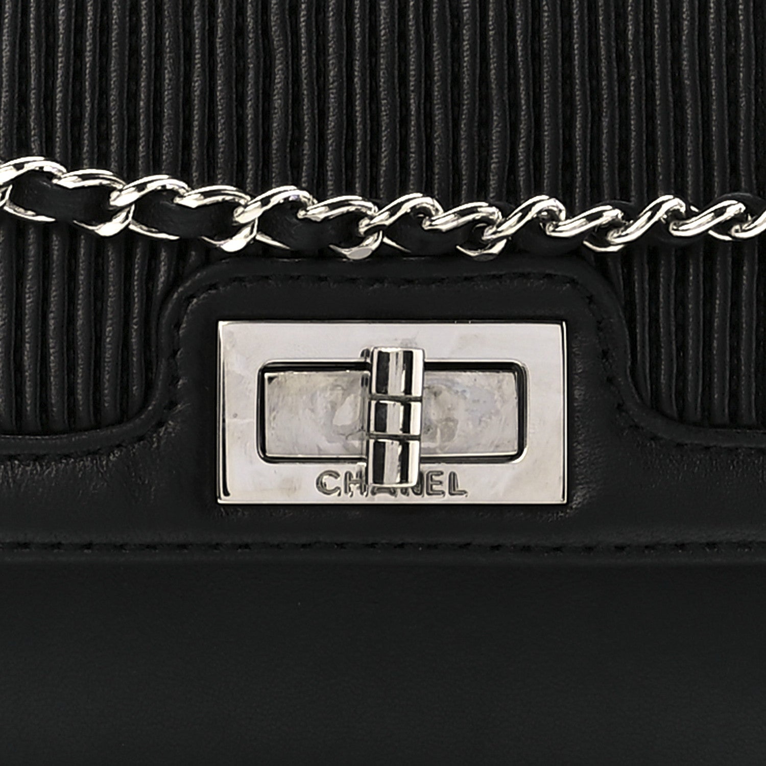 Chanel Lambskin Vertical Quilted Accordion Reissue Flap Black 8 of 11