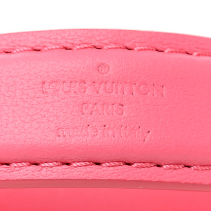 Louis Vuitton Calfskin Embroidered Monogram Pop My Heart Bag Pouch Dragon Fruit Pink 6 of 9