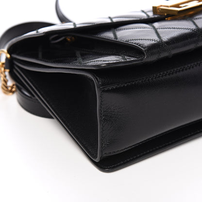 Givenchy Goatskin Quilted Medium GV3 Shoulder Bag Black 6 of 8