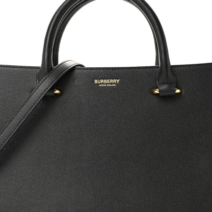 Burberry Calfskin Mega Check Small Banwell Tote Black 8 of 10