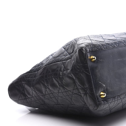 Christian Dior Lambskin Cannage Large Lady Dior Navy 7 of 10
