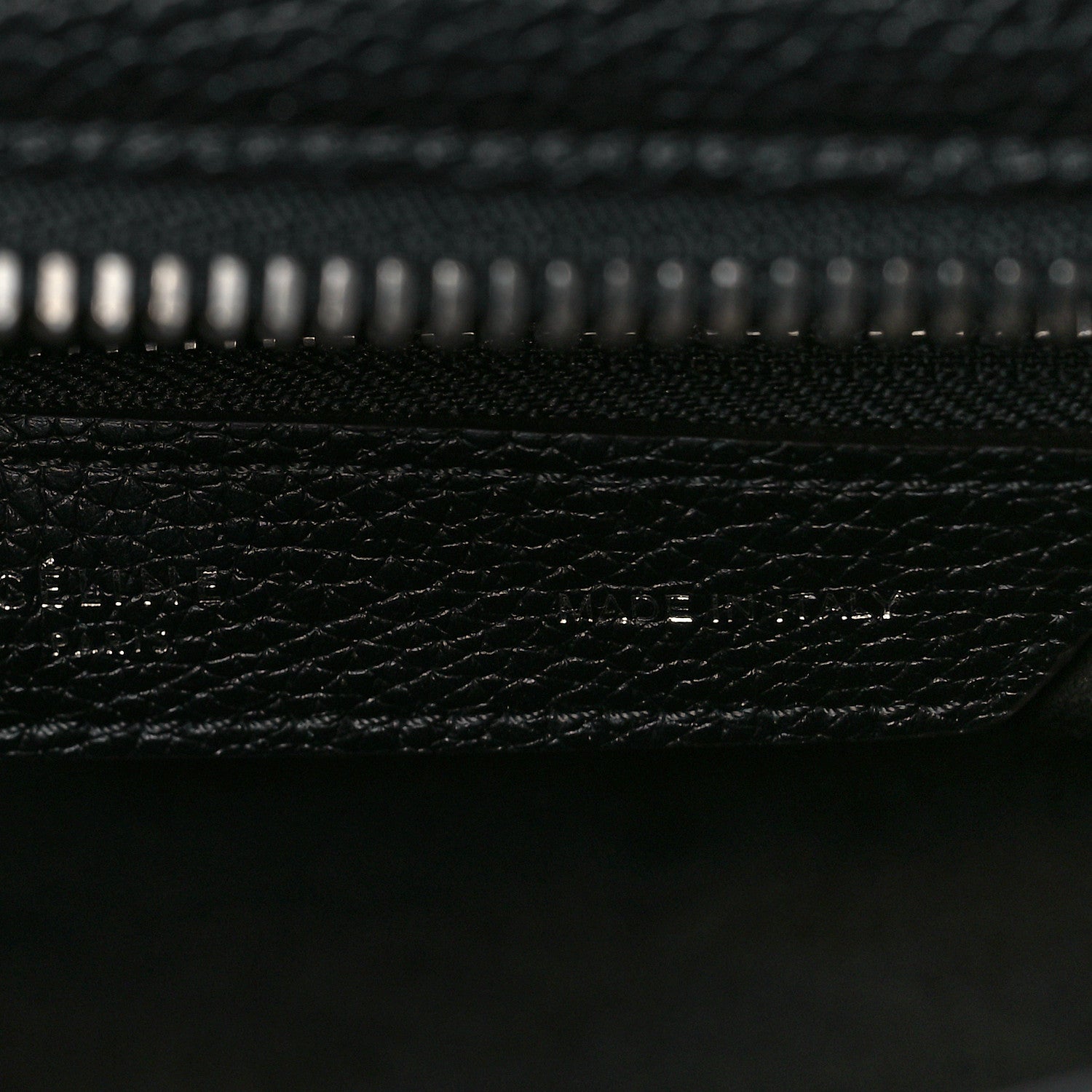 Celine Drummed Calfskin Micro Luggage Black 5 of 7