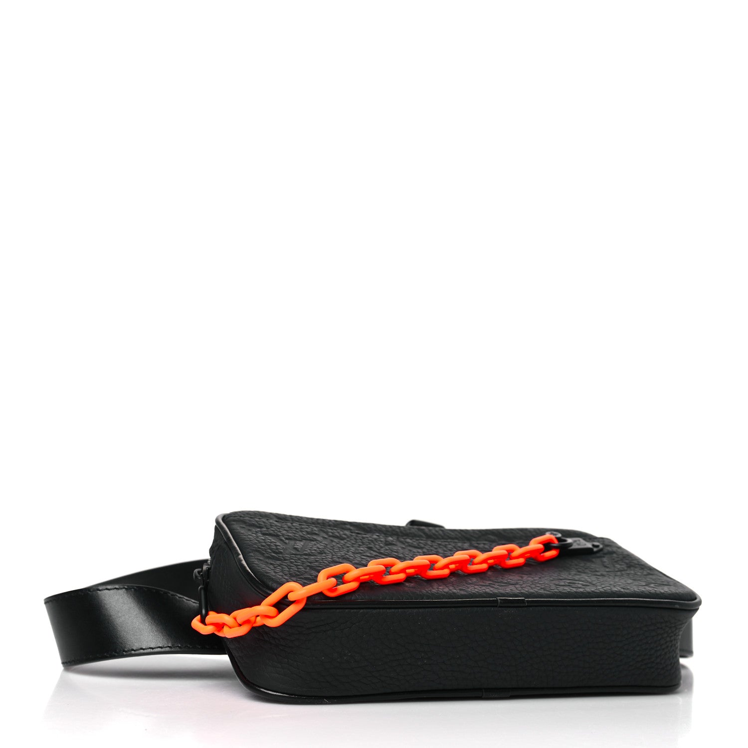 Louis Vuitton Taurillon Monogram Uniformes Solar Ray Soft Pochette Volga Belt Bag Black 4 of 9