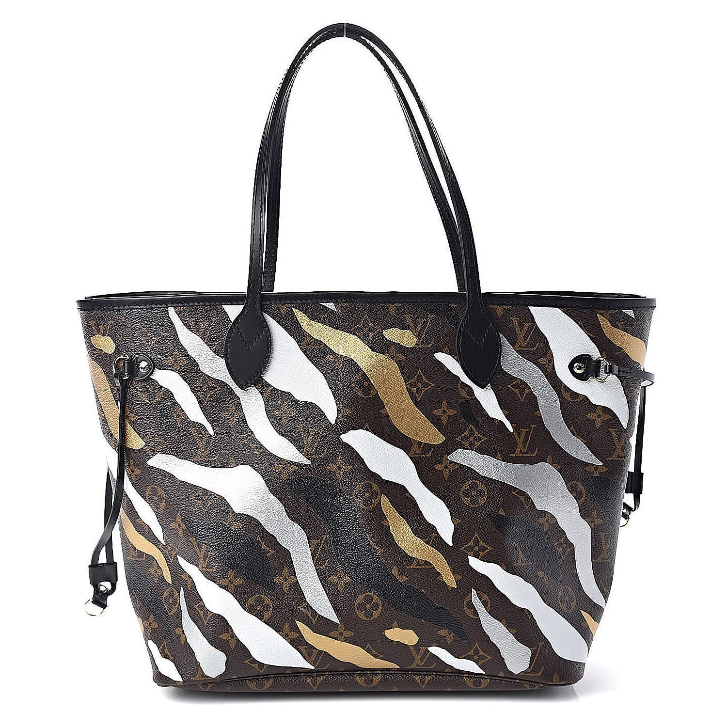 Louis Vuitton X LOL Monogram Neverfull MM Gold Silver 1 of 11