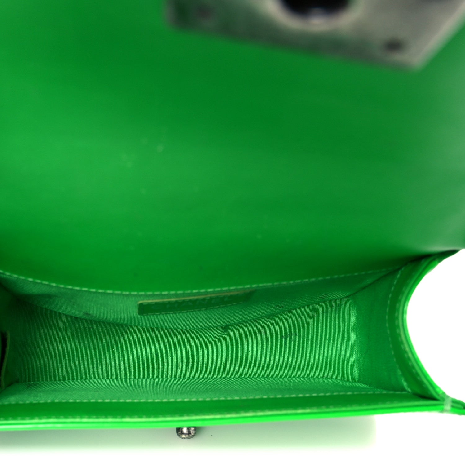 Chanel Patent Quilted Small Boy Flap Green 5 of 11