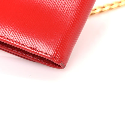 Prada Vitello Move Metal Oro Chain Wallet Lacca 11 of 11