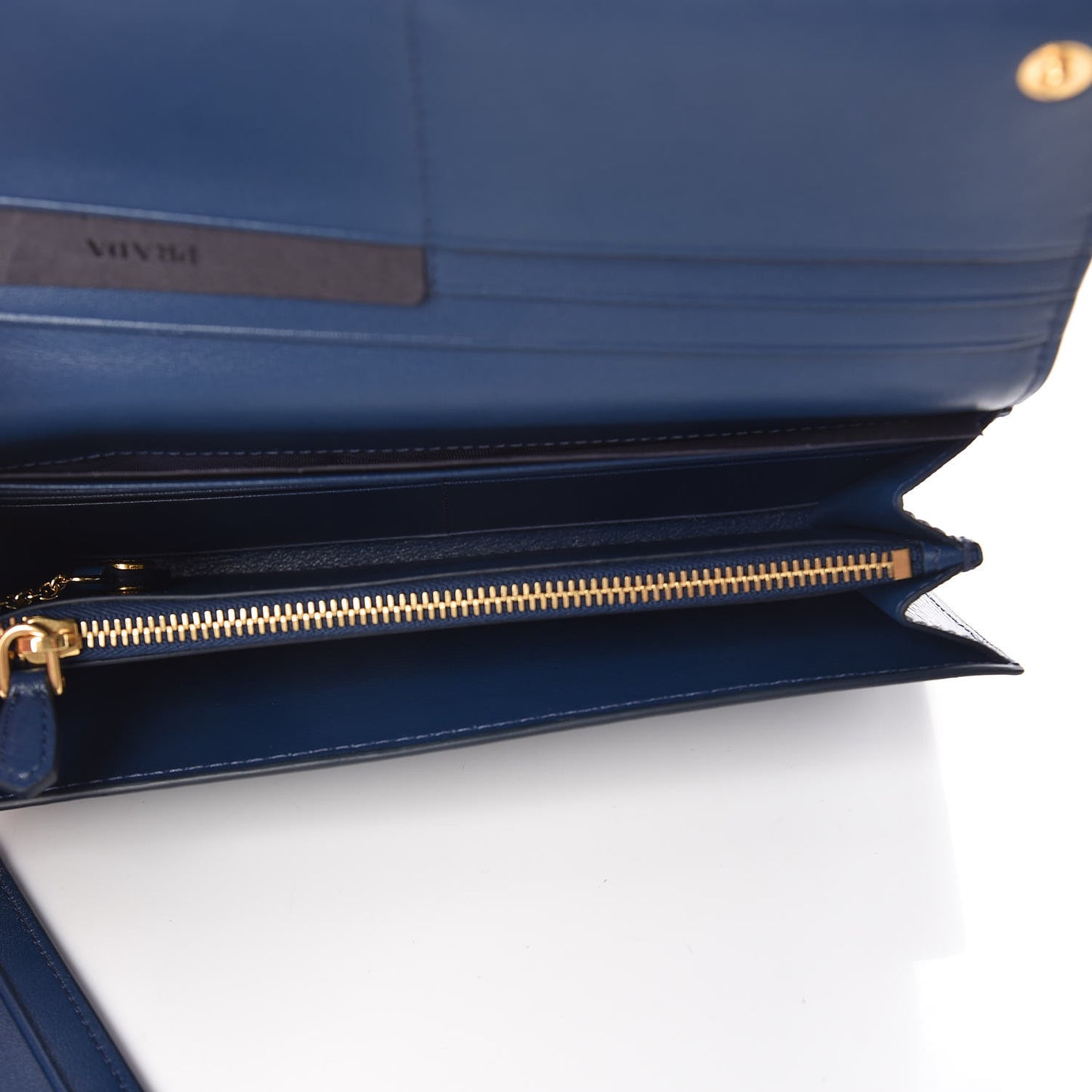 Vitello Move Fioco Bow Continental Flap Travel Wallet Bluette