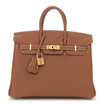 Hermes Togo Birkin 25 Gold 1 of 13