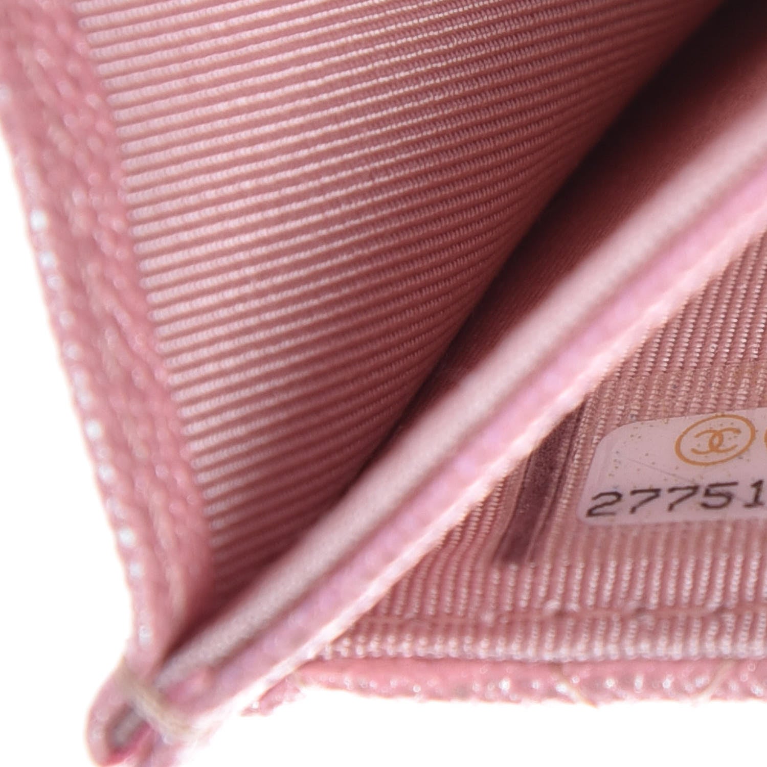 Chanel Iridescent Caviar Quilted Flap Card Holder Rose Pink 8 of 9