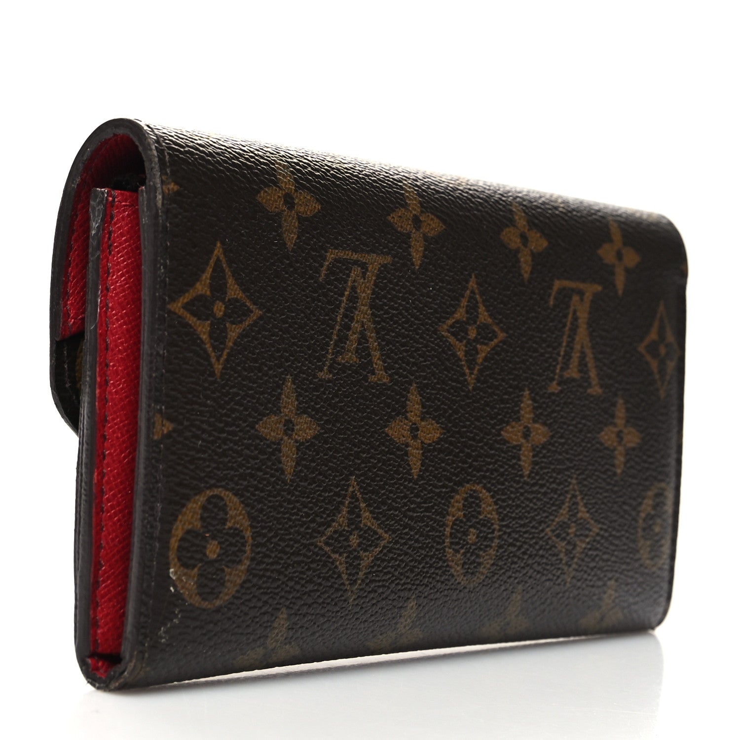 Louis Vuitton Monogram Emilie Wallet Rouge 3 of 13