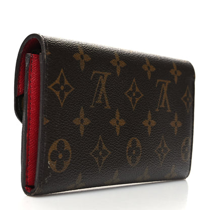 Louis Vuitton Monogram Emilie Wallet Rouge 3 of 13