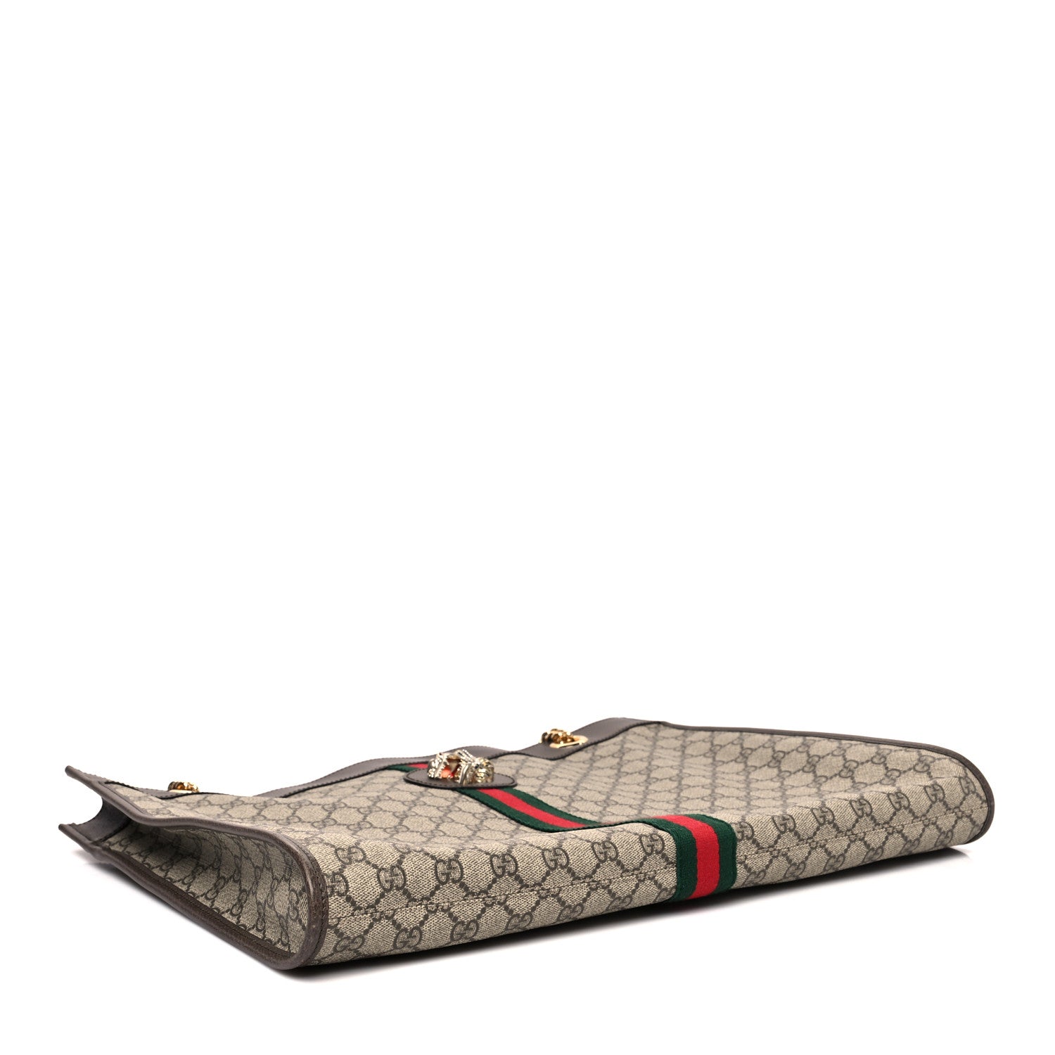 Gucci GG Supreme Monogram Large Rajah Chain Tote Beige New Acero 5 of 11