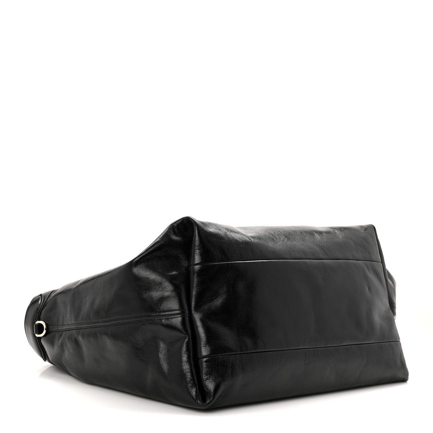 Gucci Soft Glossy Calfskin Large Giglio Tote Black 5 of 10