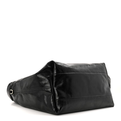 Gucci Soft Glossy Calfskin Large Giglio Tote Black 5 of 10