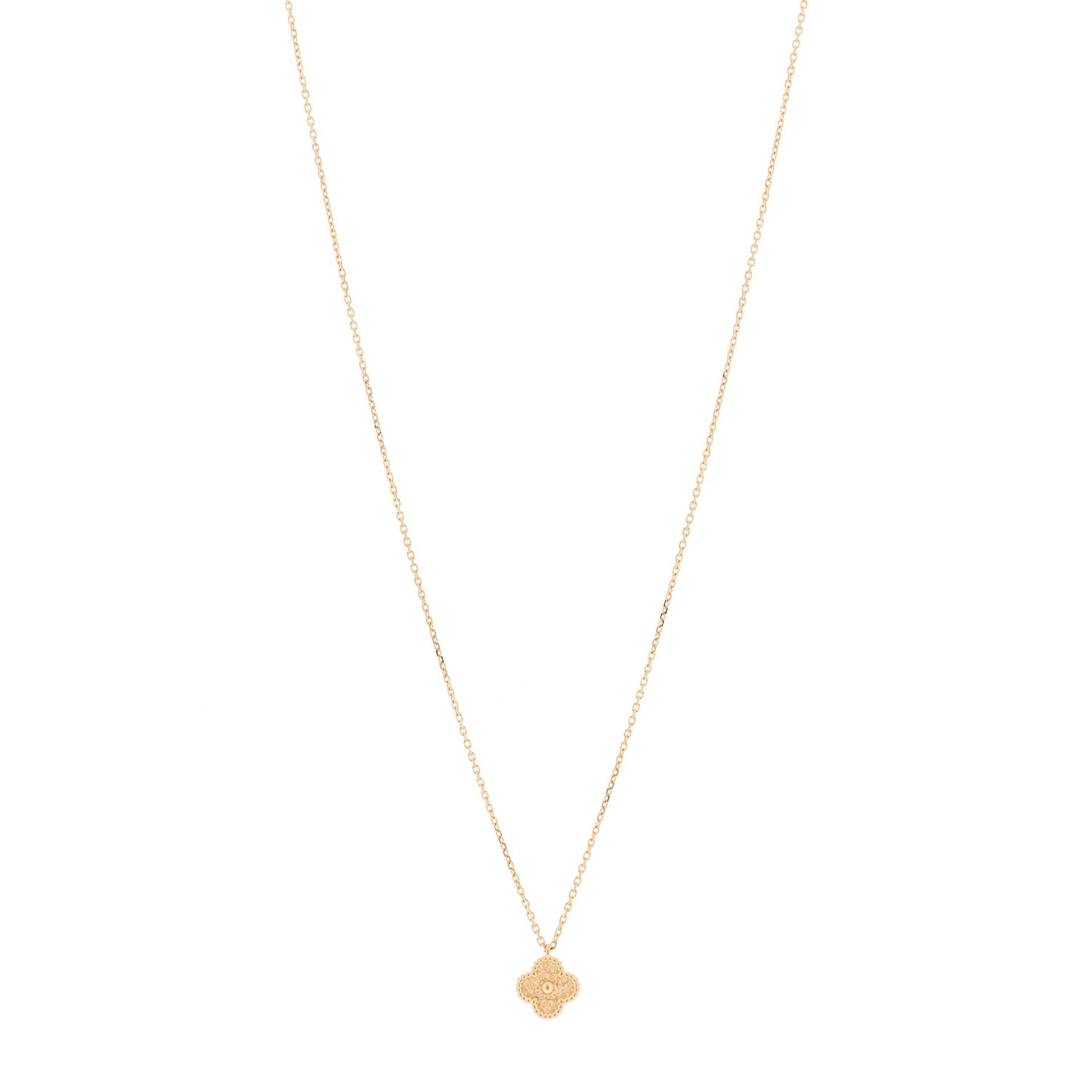 18K Rose Gold Sweet Alhambra Pendant Necklace