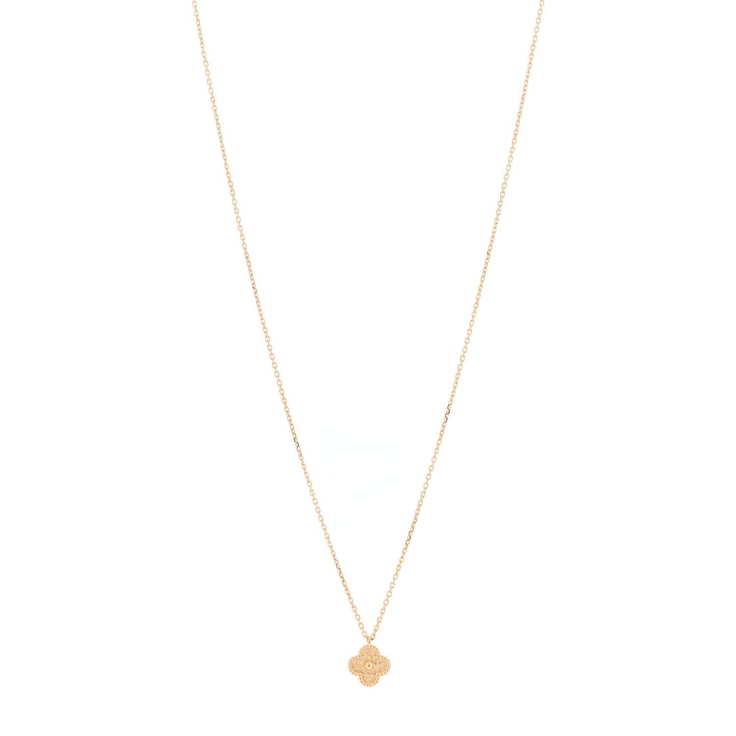 Van Cleef & Arpels 18K Rose Gold Sweet Alhambra Pendant Necklace 1 of 5