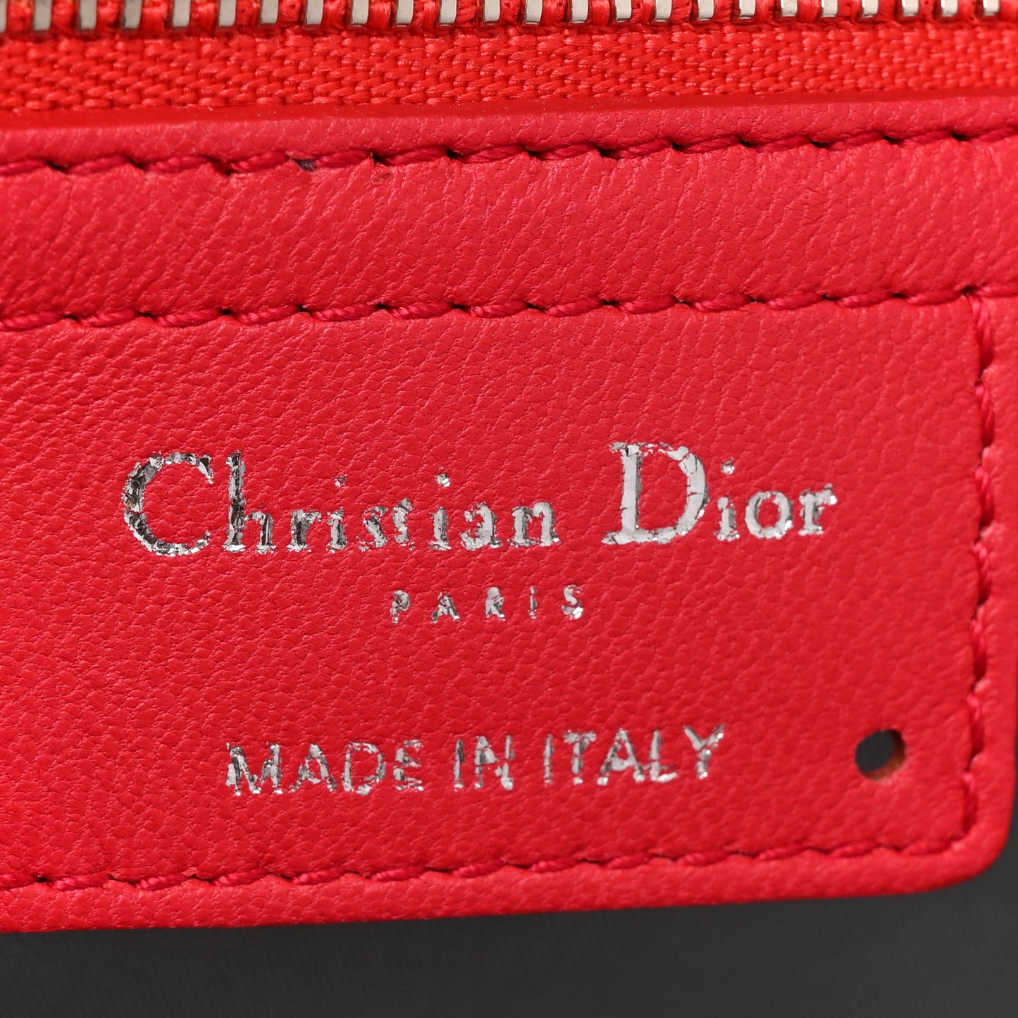 Lambskin Cannage Large Dior Soft Shopping Tote Red