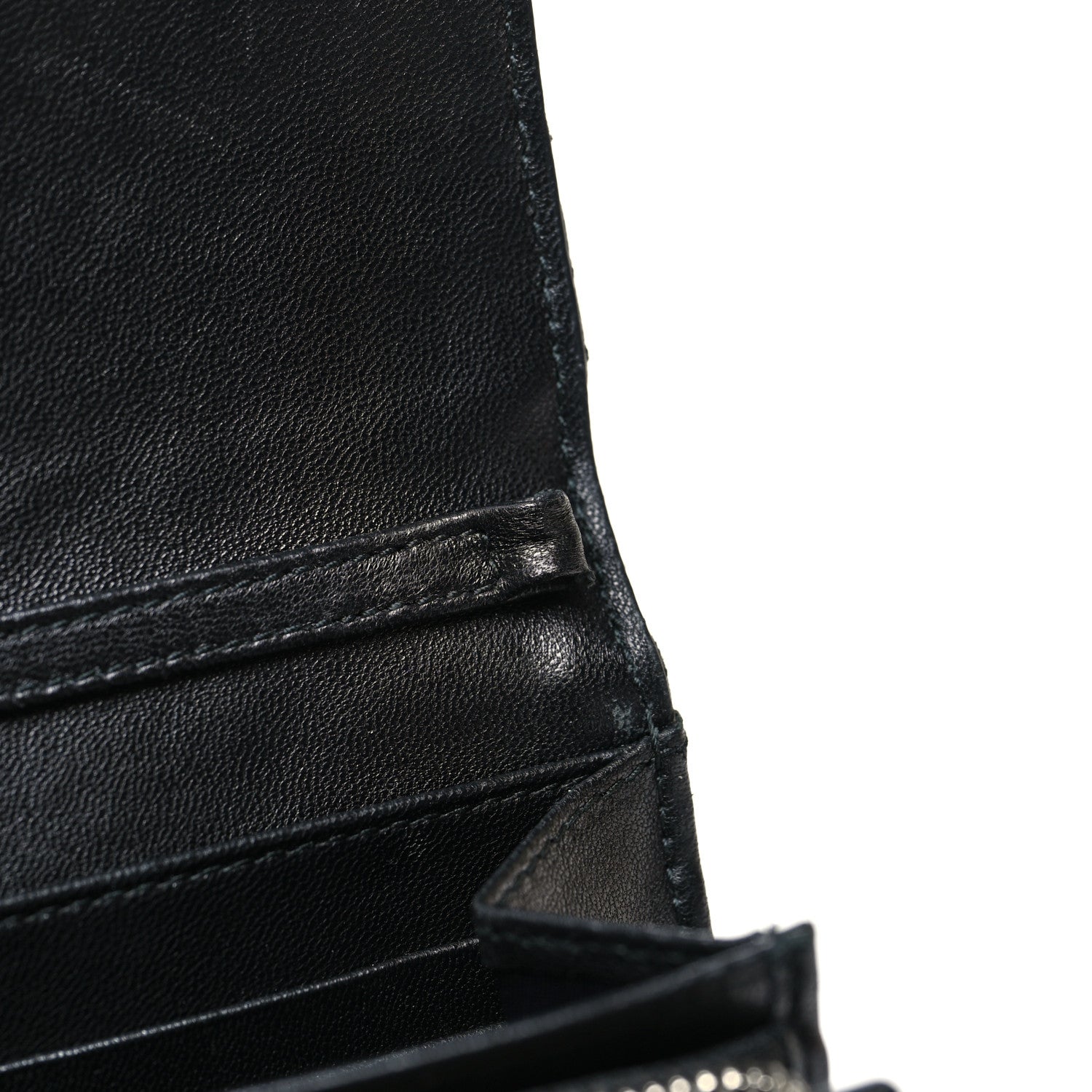 Christian Dior Lambskin Cannage Miss Dior Chain Wallet Black 12 of 12
