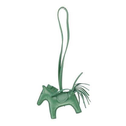 Hermes Milo Lambskin Grigri Rodeo Horse Bag Charm PM Vert Cypress 1 of 3