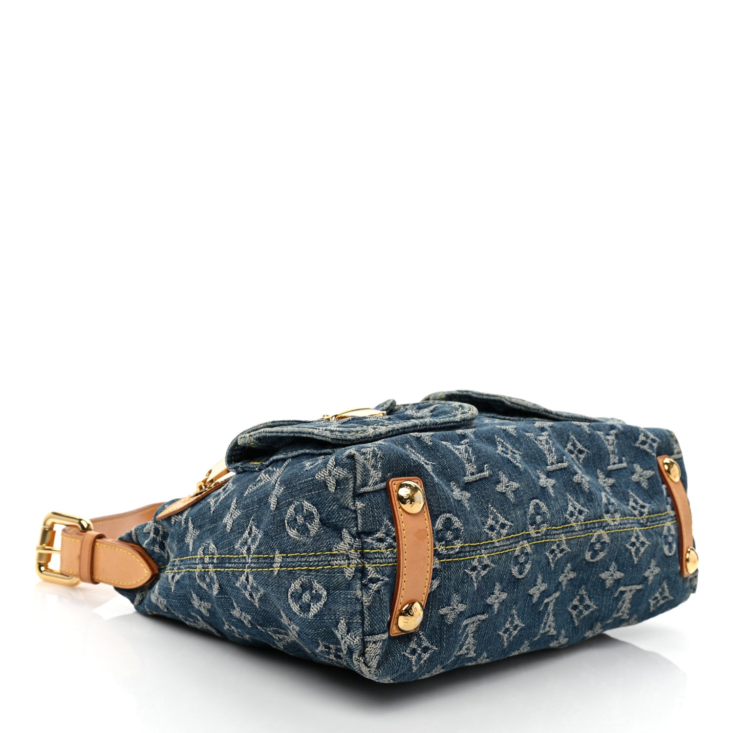 Louis Vuitton Monogram Denim Baggy PM Blue 4 of 8